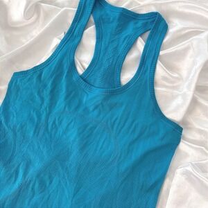 Lululemon Swiftly Tech Racerback Tank Top Blue Athletic Yoga Shirt